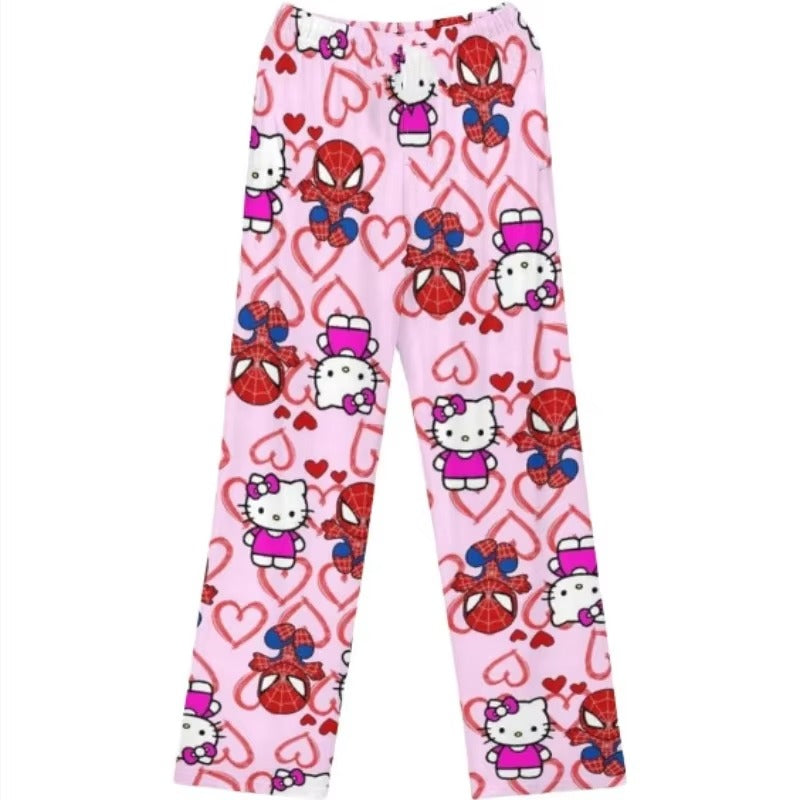 Spiderman x Hello Kitty Pajama Pants